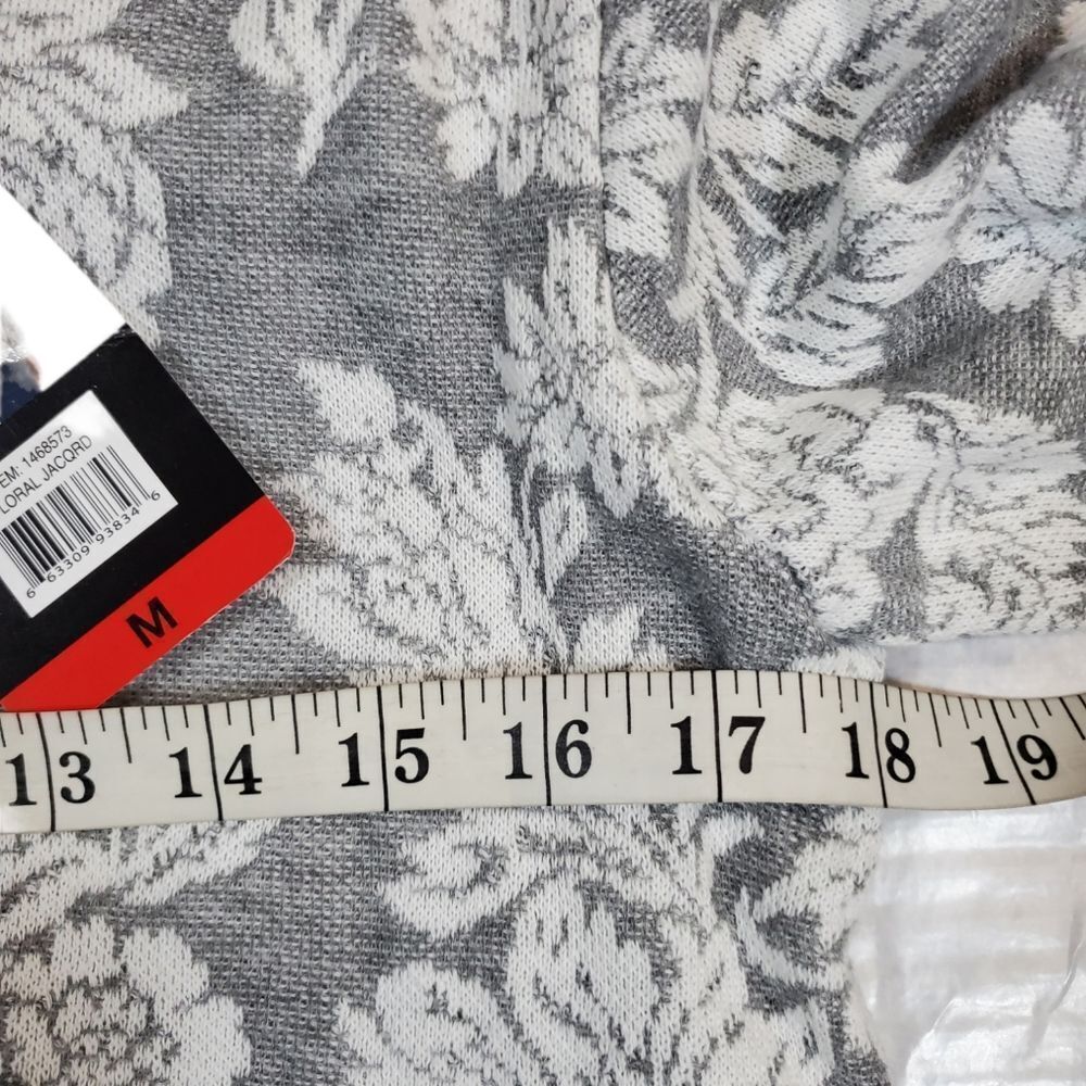 NEW ELLEN TRACY Jacquard sweatshirt M - Picture 4 of 9
